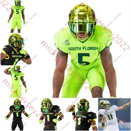 American College Football Wear American College Football Wear Custom Stitched South Florida Bulls Football Jersey 22 Mekhi Lapointe Sincere Brown Andrew Stokes en