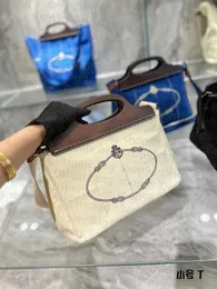 Bolso de moda para mujer, bolso de mensajero, bolso de lona con mango de madera maciza, logotipo de rayas vintage, hebilla clásica, producto de diseñador PRAD