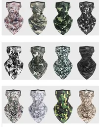 Tactical grassy balaclava scarves face cover masks knit cooling desert camo ski masks outdoor hunting cycling neck gaiter turban
