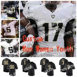 American College Football Wear THR NCAA College Jerseys Army Black Knights 61 Joe Steffy 7 Jaylon McClinton 8 Kelvin Hopkins Jr. 82 Alejandro Villanueva Custom Footb