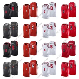 قمصان كرة السلة لكرة السلة قمصان كرة السلة Kaws Print 2022 New City Basketball Jerseys Coby 0 White Lonzo 2 Ball Derrick 5 Jones Alex 6 Caruso عالية الجودة مطبوعة