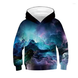 Men's Hoodies Hoodie 3D Print Universe Star Cloud Sweatshirt Boys Girls Unisex Hooded Fashion Lovely Long Sleeve Coat