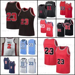 23 Michael Demar Zach DeRozan Lavine Jersey Basketball Retro Dennis Lonzo Rodman Ball Jerseys Scottie Derrick Pippen 75. rocznica koszuli