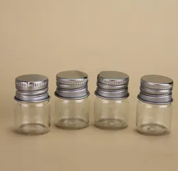 Classic 5ML Clear Glass Bottles Makeup Cosmetic Sample Bottle Jar Perfume Essential Oils Vial Container With Aluminium Screw Cap