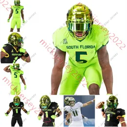 American College Football Wear American College Football Wear Custom Stitched South Florida Bulls Football Jersey 10 Xavier Weaver Cade Roberts Joshua Blanchard T