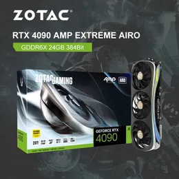 ZOTAC NOWOŚĆ RTX 4090 RTX4090 KARTA GRAFIKA GDDR6X NVIDIA GPU 4NM 24GB 384BIT 12PIN KARTA SIWACJA Gamer RGB 2235 MHz Place de wideo