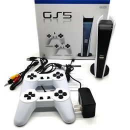 GS5 Game Station 5 P5 TV-videospel Spelare Konsol G155 Retro 8 bit 200-in klassisk AV-utgång inom dubbla trådbundna kontroller Family PK Gaming Kids Xmas Gift
