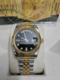 Med original Box Watch 41mm Automatiska mekaniska klockor för män Casual armbandsur Kalender Armband Rostfritt stål Montre de Luxe Festival Gift 2023