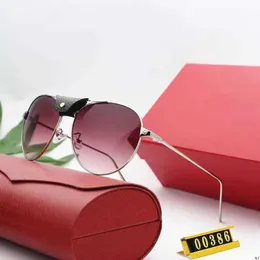 Солнцезащитные очки Red Aviation Designer Mens Mens New Fashion классическая кожа
