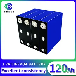 4/8/16/32PCS 3,2V Lifepo4 Batterie 120Ah Grade A DIY wiederaufladbare Batterie Pack Lifepo4 Zelle für Solar System Yacht EU US STEUERFREI