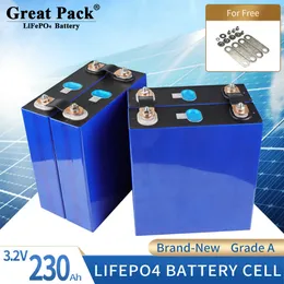 100% volle Kapazität 16pcs 3,2 V 230AH Brandneue Note A LifePO4 Battery Cell Battery Cell Melhoargable Deep Cycle Lithium -Ion mit Busbars