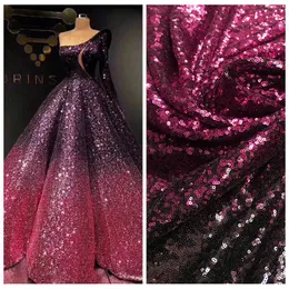 Clothing Fabric LASUI 20 Colors Available 3MM Encryption Sequin Gradient Mesh Lace Evening Dress Show Clothe Party W0041