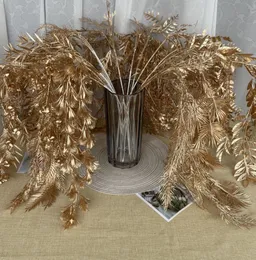 The latest gold simulation flower plastic hanging grass simulation bouquet a variety of colors to choose support custom logo