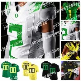 Американский колледж футбол Thr Ncaa College Oregon Ducks Johnny Johnson III Jaylon Redd Mase Funa Drayton Carlberg Custom Football Jerseys Green White Black Men