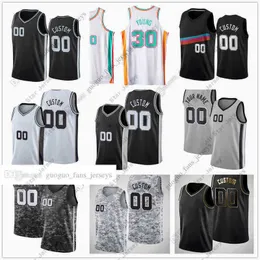 Maglie da basket Maglie da basket Stampato personalizzato 75 ° 2022 Maglie da basket Nuova City White 4 Derrick 5 Dejounte 17 Doug Murray McDermott 30 Thaddeus