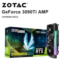 ZOTAC NOWOŚĆ GDDR6 RTX 3090 TI Karta graficzna 24 GB Gaming 384Bit 24 GB 8nm 19500 MHz GPU Karty wideo Place de Vdeo LHR