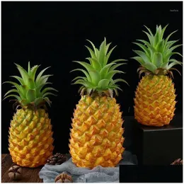 Party Decoration Display Artiifical Pineapple Fruit Model High Simation Fake Pography Props Ornament Drop Delivery Home Garden Festi Dhsq2