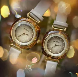 Popul￤ra amerikanska kvinnor specialdesignerklocka importerad kvarts r￶relse tidsklocka ￤kta l￤derband super ljusa aff￤rsg￥vor armbandsur orologio di lusso