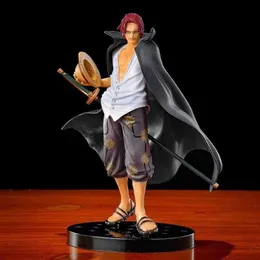 Action Toy Figures One piece Shanks Anime Action Figure Roronoa Zoro Luffy Collection Model Cartoon Toys For Christmas Gifts 17cm T230105