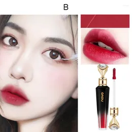 Lip Gloss Diamond Liquid Lipstick Velvet Kolorowe matowe metale Wodoodporne usta Glaze Profesjonalny makijaż piękności