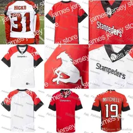 American College Football Wear Thr Calgary Stampeders Jerseys 19 Bo Levi Mitchell Jersey genäht Jeder Name und jede Nummer Jersey Fast