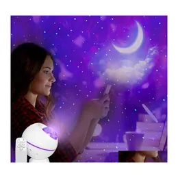 Party Decoration Star Projector Light Sky Moon Lights Galaxy Ocean Projection Lamp Bedroom Night With Remote Control For Kids Baby D Dhhqk
