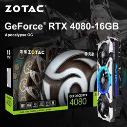 ZOTAC Новая графическая карта RTX 4080 LHR GDDR6X 16GB NVIDIA GPU 256BIT видеокарта Place DE видеокарты Игровые аксессуары