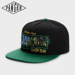 スナップバックPANGKBブランドBlazin 'Island Fashion Holiday Walk Hip Hop Snapback Hat for Men for Men Adult Outdoor Casuary Sun Baseball Cap 0105