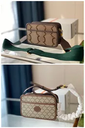 Herren Designer Umhängetasche Canvans Echtleder Ophidia Serie G Print Umhängetasche Messenger Handtasche Telefonkarte Kleine Klappe Totes Geldbörse Kamerataschen Reiserucksack