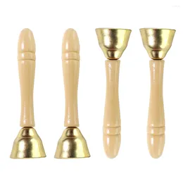 Pendanthalsband Bell Toy Hand Toys Musical Jingle Plaything Kid Handheld Call KidService Note Metal Handbell School Copper Education