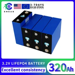 3,2 V 320AH LifePo4 Bateria 4/8/16/32pcs Zupełnie nowy majsterunek dla wózka golfowego jachtu jacht szybka wysyłka UE US WAREHOUS