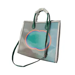 Bolsa de ombro feminina design de designer a laser cor de tecido Tote bag bolsa de compras tamanho 38 cm