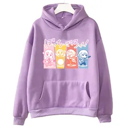 Kadın Hoodies Sweatshirts Bocchi The Rock Hitori Gotou Grafik Karikatür Vintage Retro Anime Giysileri Sweatshirt Tasarım Kadın Erkekler Polar 230105