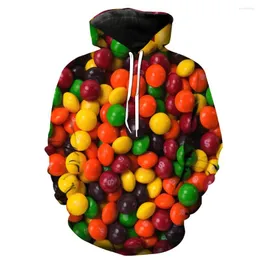 Men's Hoodies 2023 Fashion Sweatshirt Men / Women 3d Print Food Candy Delicious Slim Unisex Stylish Hooded