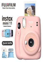 Filmcamera's Fuji Echte Instax Mini11 Instant Camera Origin Fujifilm PinkBluegrayWhitePurple met Mini PO Paper 2210142166673