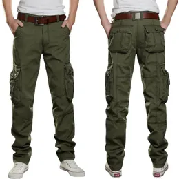 Pantaloni da uomo Cargo Uomo Combattimento Esercito Militare Cotone Molte tasche Pantaloni elasticizzati uomo casual Taglie forti 28-38 40 A-28