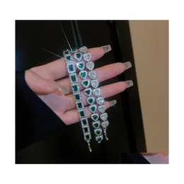 Bracelets de casamento Brand Choucong Bracelet J￳ias de luxo 925 SERLING SIER FILL MTI COLOR 5A CUBIC ZR CZ Diamond Gemtones Party Women Dhgz8