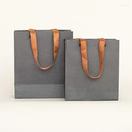 Storage Bottles Wholesales Custom Logo Printed Recycled Design High Quality Eco-Friendly Twisted Handle Kraft Paper Gift Bag