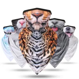 Triangle scarves outdoor Hunting Bandanas motorcycle Cycling half face Masks Fishing magic scarf Bicycle Sports bandage wraps