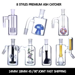 8 Stili Bong Ash Catcher Hookah Wholesale 14mm 18mm 18/90 GINNO GIOCCHI