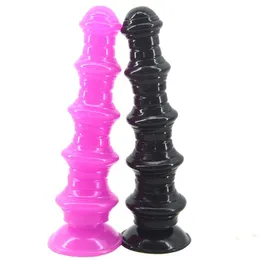 Анальная заглушка пагоды с всасывающими чашками секс -игрушки анал дилатадор Большой дилдо массаж задниц Расширение