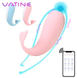 NXY Vibratoren, 10 Modi, APP-Vibrator, kabellos, Bluetooth, Steuerhöschen, Sexspielzeug für Frauen, Walform, G-Punkt-Klitoris-Stimulator, vibrierendes Ei