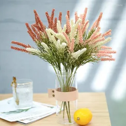 Decorative Flowers Malt Grass Wedding Flower Arrangement Furry Plant Home Decoration Artificial Flores Artificiales Indie Room Decor