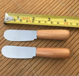 Backgeschirr Käsemesser Edelstahl Buttermesser mit Holzgriff Spachtel Holz Dessert Marmelade Streuer Frühstückswerkzeug