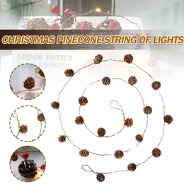 Strings 2m 20 Luzes de cordas LED Battery Pine Pine Chrismas Fairy Lamp for Bedroom Holiday Party Decor