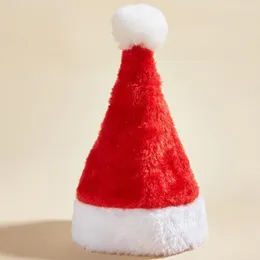 犬のアパレルクリスマスハットペット用品冬の暖かいクリスマス年ぬいぐるみ帽子猫飾りサンタクロースパーティーホームデコレーション