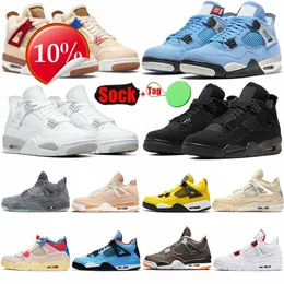2023 Top Ogplus Size 50 Mens Basketball Shoes 4 4S University Blue White Oreo Red Thunder Sail Grey Black Cat Jumpman 48 49 US 13 14 15 16 Sneakers Trainers