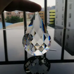 Кристаллический камал люстр 1PCS 76 мм K9 Clear Glass Grid Gourd Prisms Подвеска подвеска для солнечных катеров