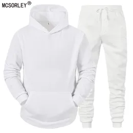 Herrspåriga trackar sätter hoodies byxor fleece fasta tröjor jackor tröjor tröjor tröjor huva streetwear outfits 230105