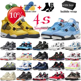 2023 Top Ogwith Jumpman Jordens 4 4s Men Basketball Shoes University Blue Black Cat Metallic Red Thunder Troud Infrared Mens Womens Sneakers Outdo